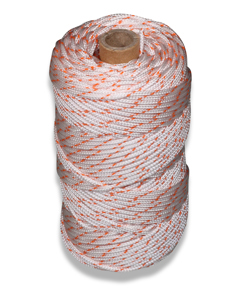 Suspension rope 3mm PES white w/strand orange